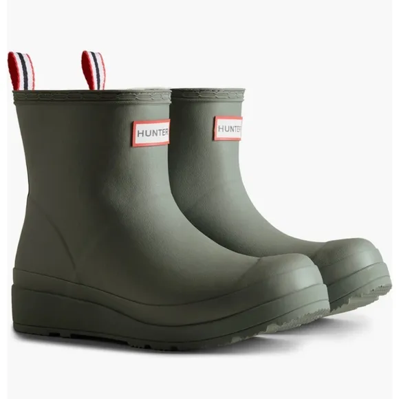 Hunter® Play Short Sherpa Insulated Wellington Rain Boots Urban Grey Womens US 9