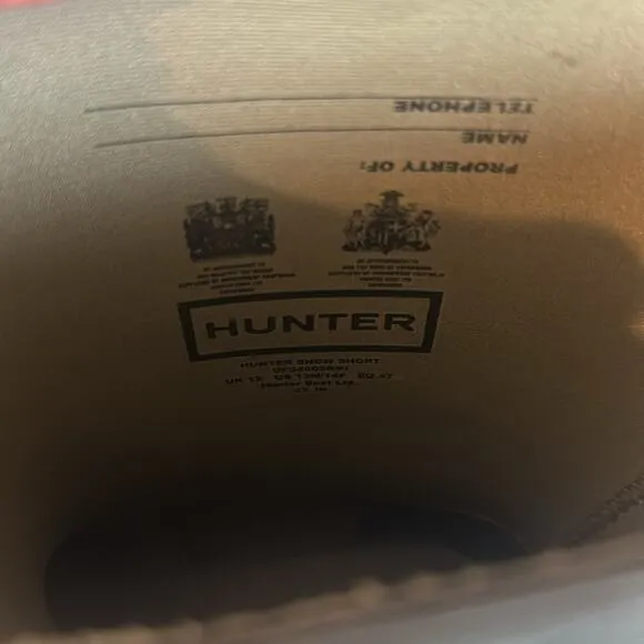 Hunter Snow Short Boot - Men's Sz 13 New Never used winter boots