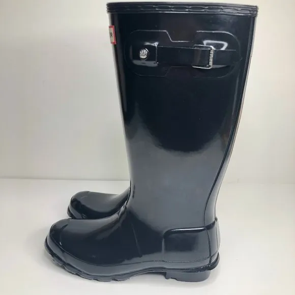 Hunter Tall Original Gloss Black Rain Boots