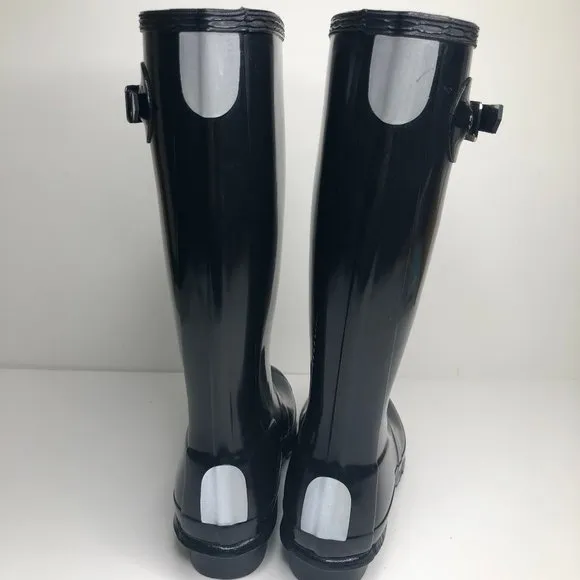 Hunter Tall Original Gloss Black Rain Boots