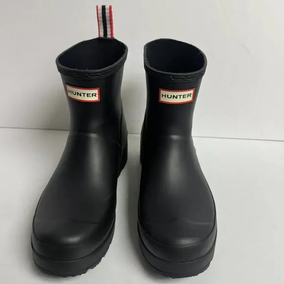 Hunter Womens Original Play Boot Short Black Size 7 M