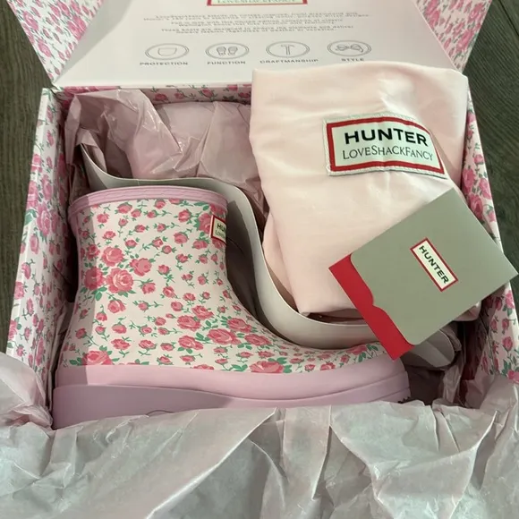 Hunter x LoveShackFancy Play Short Rain Boots