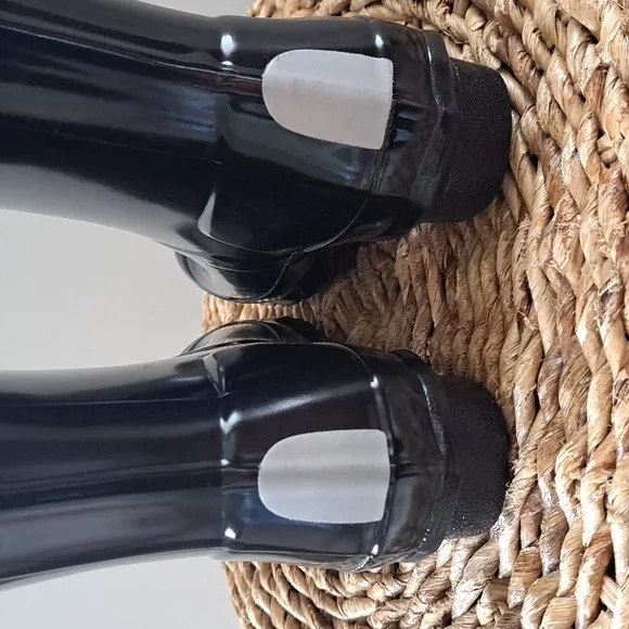 Hunter Youth Unisex Original Tall Glossy‎ Black Wellie Rain Boots Size B3/G4
