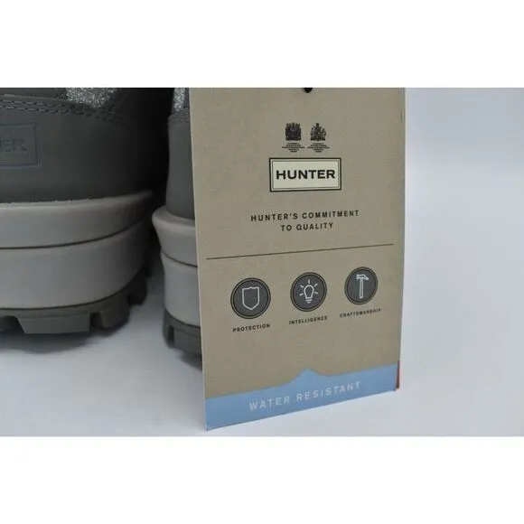 Hunter Womens Size 10 Glitter Silver Grey Insulated Winter Commando Boots Shoes