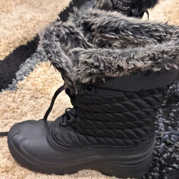 Ice Fields Women's Shirley Black 2 Tall Winter Boots Size 8