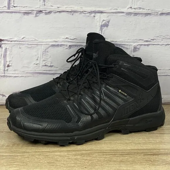 Inov-8 Roclite G 345 GTX Black Hiking Boots Men's 10 Waterproof Gore-Tex Shoes