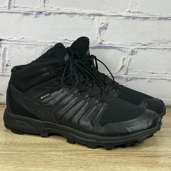 Inov-8 Roclite G 345 GTX Black Hiking Boots Men's 10 Waterproof Gore-Tex Shoes