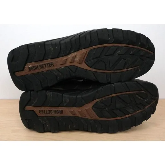 IRISH SETTER Mens Brown Leather Safety Toe Work Hunting Boots Size 9.5