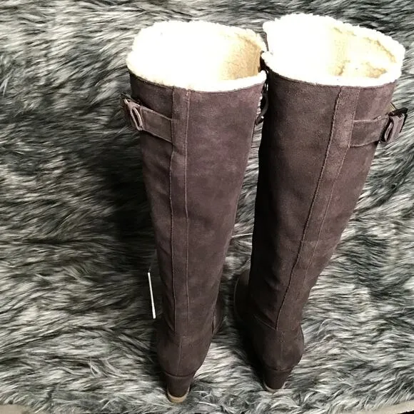 Isaac Mizrahi Brown Multi Suede Tall Boots 7M