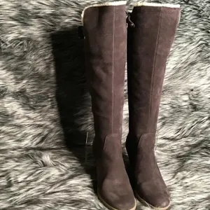 Isaac Mizrahi Brown Multi Suede Tall Boots 7M