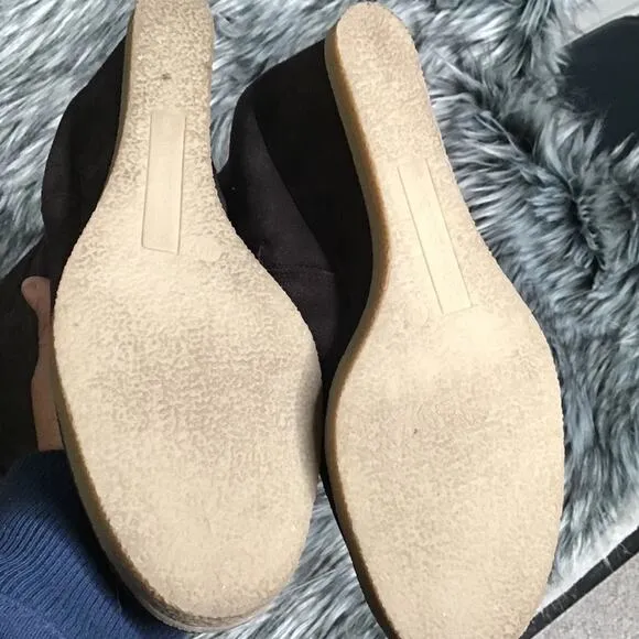 Isaac Mizrahi Brown Multi Suede Tall Boots 7M