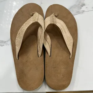 Island Pro Hawaii Suede Leather Sandals. Size 13
