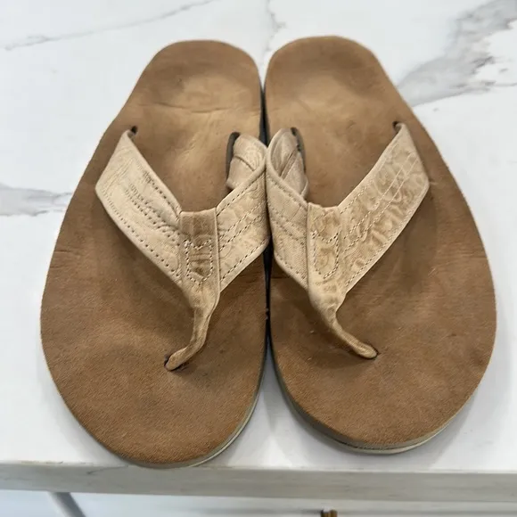 Island Pro Hawaii Suede Leather Sandals. Size 13