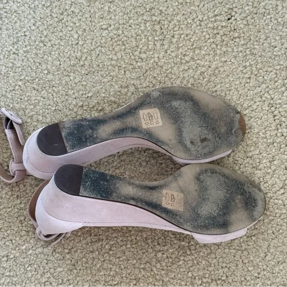 J. Crew Laila and Navy Suede Wedges Sandals