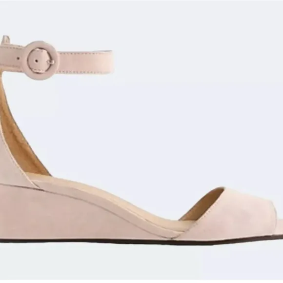 J. Crew Laila and Navy Suede Wedges Sandals