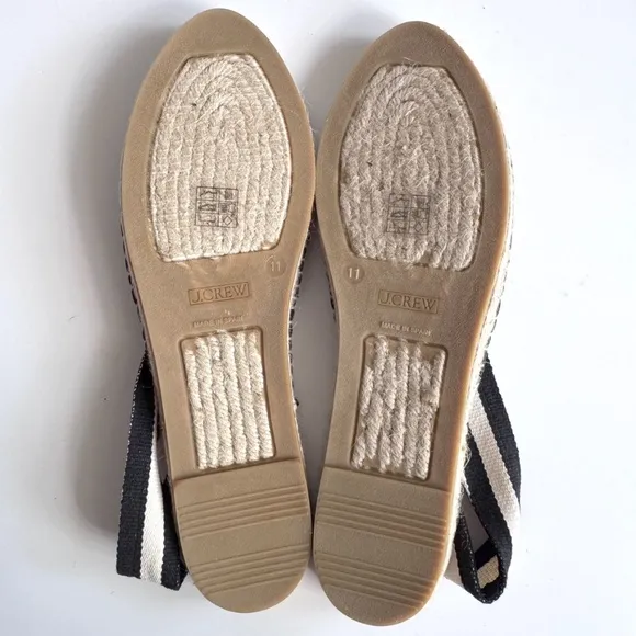 J. Crew Made-in-Spain Slingback Espadrille Sandals Size 11 NWOT