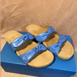 Jack Rogers Annie Double Knot Comfort Sandals – Azure Blue, Size 8