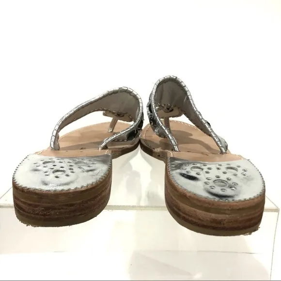 Jack Rogers Jeweled Gemstone Navajo Flat  Flip Flop Thong Sandals - Sz 10 HTF