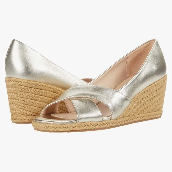 Jack Rogers Palmer Crisscross Wedge Espadrille Size 9