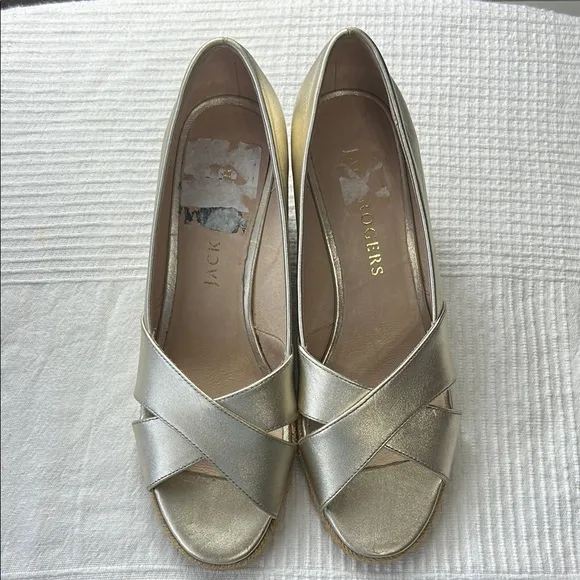 Jack Rogers Palmer Crisscross Wedge Espadrille Size 9