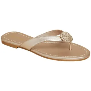 Jack Rogers Women Rowan Flip Flop Thong Sandals US 7M Platinum