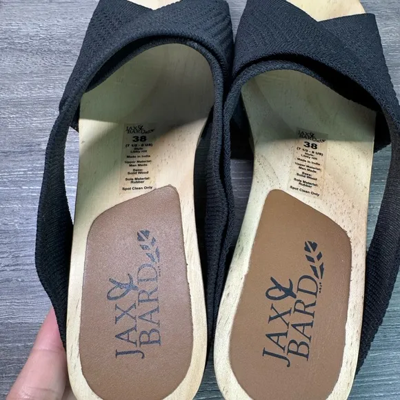 Jax&amp;Bard Pitch Black Platform Clogs Womens size 38/US8 $150 IMMACULATE