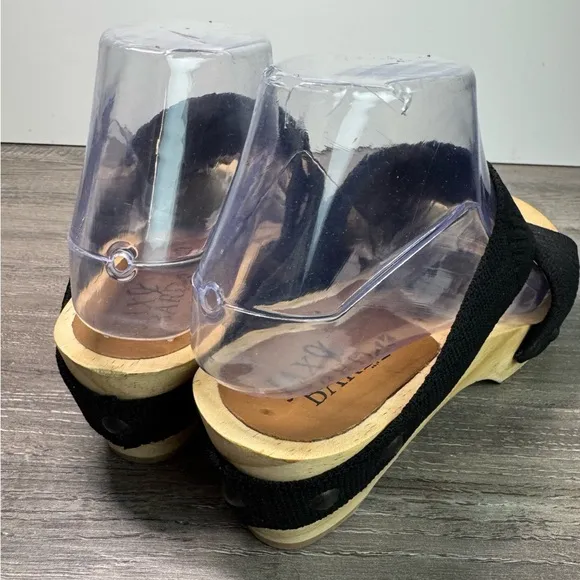 Jax&amp;Bard Pitch Black Platform Clogs Womens size 38/US8 $150 IMMACULATE