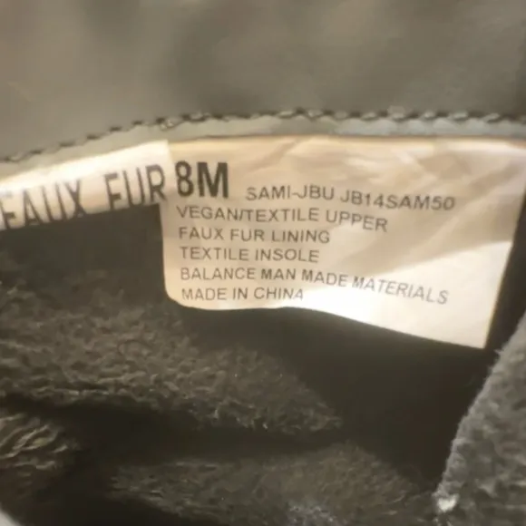 JBU Waterproof Vegan Leather Sami Ankle Boot Grey/Black Women’s shoes Sz 8