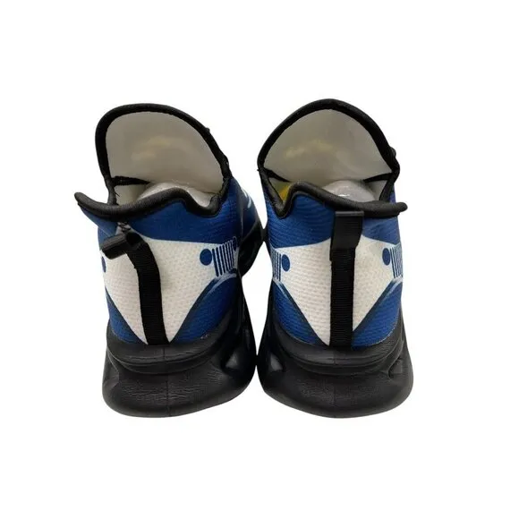 Jeep Men's US Size 11 Jeep Shoes Breathable Chunky Sneakers Blue/White/Black