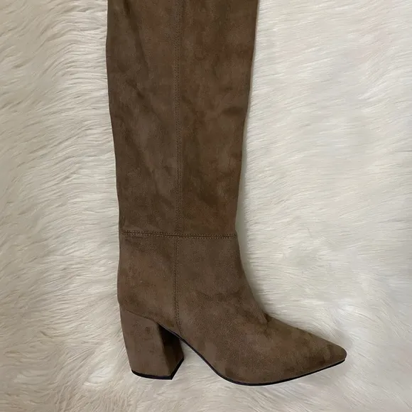 Jeffrey Campbell Tan Suede Tall Slouchy Boots