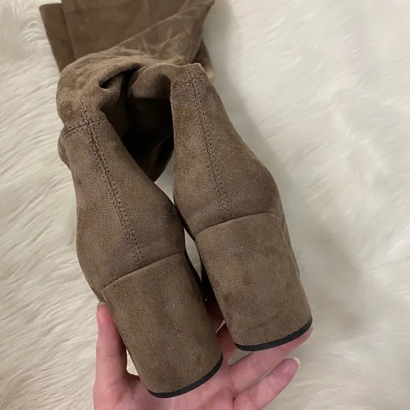 Jeffrey Campbell Tan Suede Tall Slouchy Boots