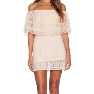 Jens Pirate Booty Elegant Lace Dress in Cream