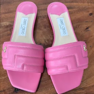 Jimmy Choo Pink Women's Slide Sandals