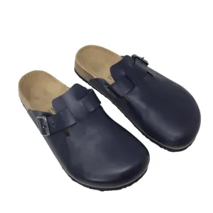 Joe N Joyce Amsterdam Clogs Mules Sandals Navy Blue M 9 W 11 Unisex Cork Comfort
