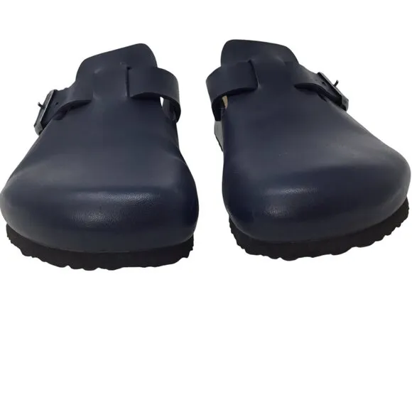 Joe N Joyce Amsterdam Clogs Mules Sandals Navy Blue M 9 W 11 Unisex Cork Comfort
