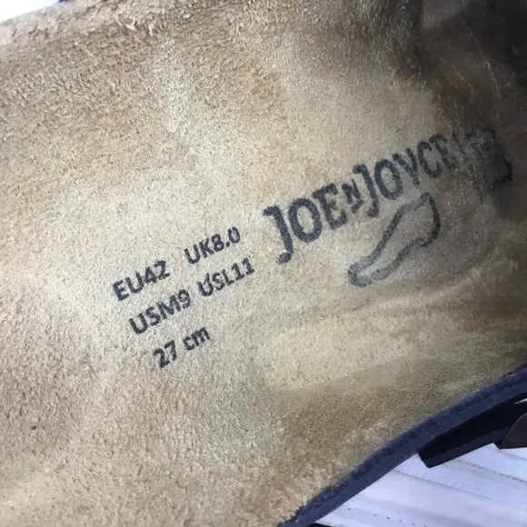 Joe N Joyce Amsterdam Clogs Mules Sandals Navy Blue M 9 W 11 Unisex Cork Comfort