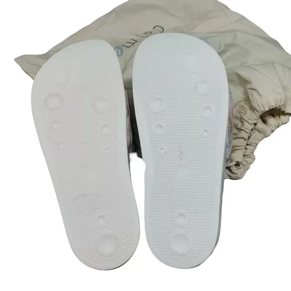 Johnny Was Calme Marble Slide Sandals Size 7