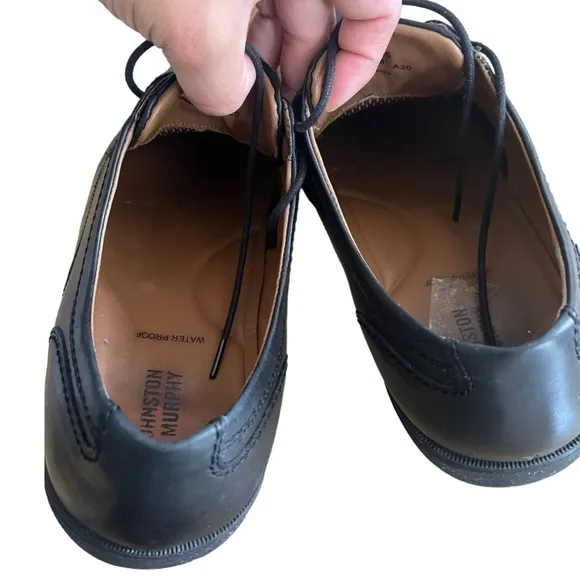 Johnston &amp; Murphy Mens WaterProof Dress Shoes Black 12M