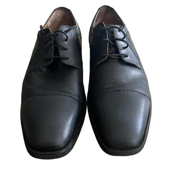 Johnston &amp; Murphy Mens WaterProof Dress Shoes Black 12M