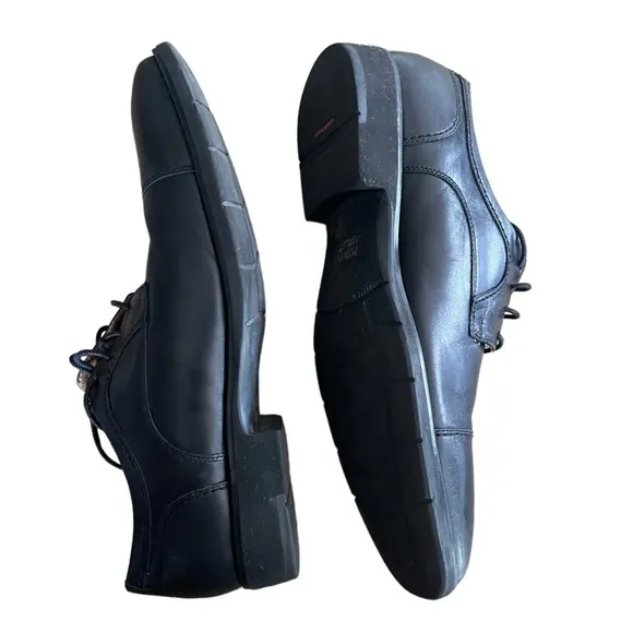 Johnston &amp; Murphy Mens WaterProof Dress Shoes Black 12M