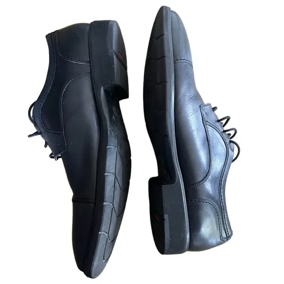 Johnston &amp; Murphy Mens WaterProof Dress Shoes Black 12M