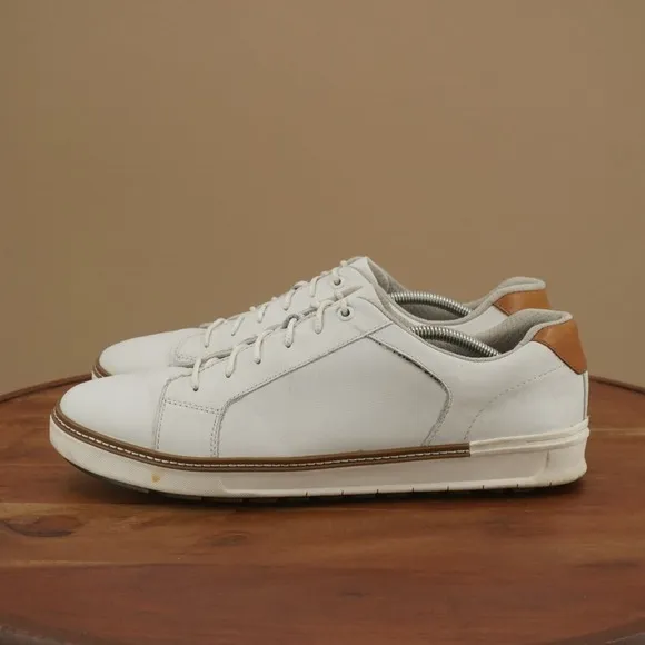 Johnston Murphy Mens McGuffey GL1 hybrid Golf Shoes Waterproof White leather 13M