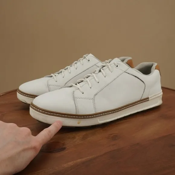Johnston Murphy Mens McGuffey GL1 hybrid Golf Shoes Waterproof White leather 13M