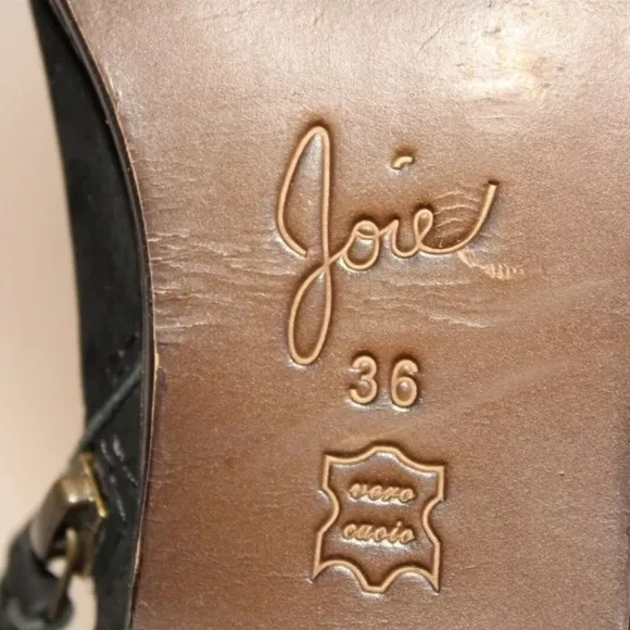 Joie Landslide Womens 36 6 Tall Black Leather Harness Riding Boots luxury