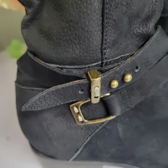 Joie Landslide Womens 36 6 Tall Black Leather Harness Riding Boots luxury