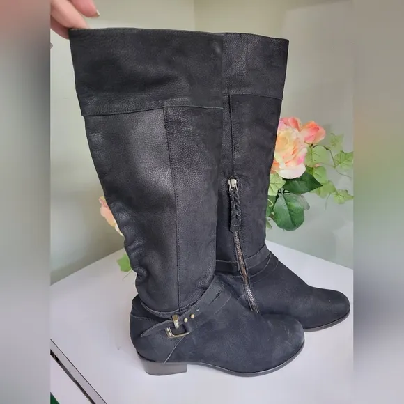 Joie Landslide Womens 36 6 Tall Black Leather Harness Riding Boots luxury