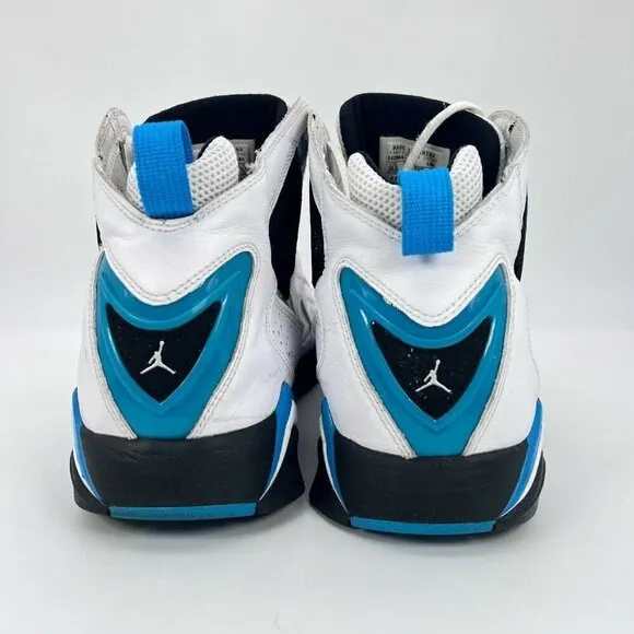 Jordan True Flight Men Size 10.5 Basketball Shoes White Blue Black 342964-142