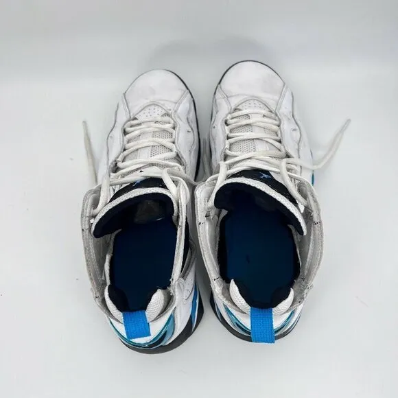Jordan True Flight Men Size 10.5 Basketball Shoes White Blue Black 342964-142