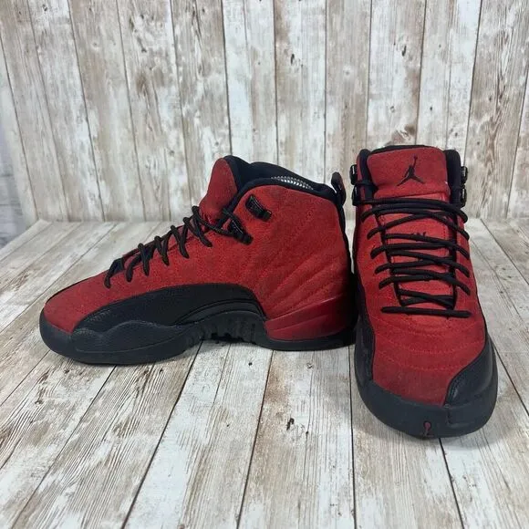 Jordan 12 Retro Reverse Flu Game‎ 2020 size 5y kids  153265 602