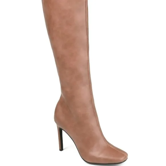 Journee Collection Women's Glenda Extra Wide Calf Tall Boots - Brown Size 7XWC